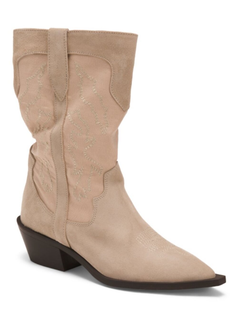 DEABUSED Made In Portugal Suede Western Booties